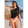 image:imageEkouaer Womens Short Sarongs Chiffon Cover Ups Sheer Bikini Wraps for Swimwear S3XLLaceblack