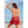 image:imageEkouaer Womens Short Sarongs Chiffon Cover Ups Sheer Bikini Wraps for Swimwear S3XLLacered