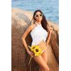 image:imageEkouaer Womens Short Sarongs Chiffon Cover Ups Sheer Bikini Wraps for Swimwear S3XLLacewhite