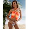 image:imageEkouaer Womens Short Sarongs Chiffon Cover Ups Sheer Bikini Wraps for Swimwear S3XLOrange Gradient