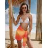 image:imageEkouaer Womens Short Sarongs Chiffon Cover Ups Sheer Bikini Wraps for Swimwear S3XLPat22orange Yellow