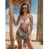 image:imageEkouaer Womens Short Sarongs Chiffon Cover Ups Sheer Bikini Wraps for Swimwear S3XLPat3leopard Print
