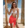 image:imageEkouaer Womens Short Sarongs Chiffon Cover Ups Sheer Bikini Wraps for Swimwear S3XLRed