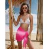 image:imageEkouaer Womens Short Sarongs Chiffon Cover Ups Sheer Bikini Wraps for Swimwear S3XLRose Pink Gradient