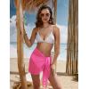 image:imageEkouaer Womens Short Sarongs Chiffon Cover Ups Sheer Bikini Wraps for Swimwear S3XLRose Red