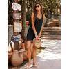 image:imageEkouaer Womens Sleeveless Swimwear Coverups TShirt Beach Dress Tank Bikini Cover Up with Print1blacksolid
