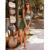 image:imageEkouaer Womens Sleeveless Swimwear Coverups TShirt Beach Dress Tank Bikini Cover Up with PrintAarmy Green