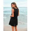 image:imageEkouaer Womens Sleeveless Swimwear Coverups TShirt Beach Dress Tank Bikini Cover Up with PrintAblackglasses