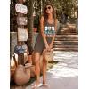 image:imageEkouaer Womens Sleeveless Swimwear Coverups TShirt Beach Dress Tank Bikini Cover Up with PrintAbrowncoconut Palm