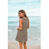 image:imageEkouaer Womens Sleeveless Swimwear Coverups TShirt Beach Dress Tank Bikini Cover Up with PrintAbrownglasses