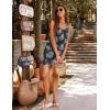 image:imageEkouaer Womens Sleeveless Swimwear Coverups TShirt Beach Dress Tank Bikini Cover Up with PrintBlack