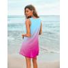 image:imageEkouaer Womens Sleeveless Swimwear Coverups TShirt Beach Dress Tank Bikini Cover Up with PrintBlue Coconut Tree