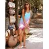 image:imageEkouaer Womens Sleeveless Swimwear Coverups TShirt Beach Dress Tank Bikini Cover Up with PrintBlue Coconut Tree