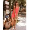 image:imageEkouaer Womens Sleeveless Swimwear Coverups TShirt Beach Dress Tank Bikini Cover Up with PrintBorangepink