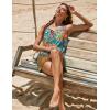 image:imageEkouaer Womens Sleeveless Swimwear Coverups TShirt Beach Dress Tank Bikini Cover Up with PrintColorful Leaves