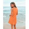 image:imageEkouaer Womens Sleeveless Swimwear Coverups TShirt Beach Dress Tank Bikini Cover Up with PrintOrange