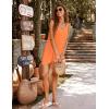 image:imageEkouaer Womens Sleeveless Swimwear Coverups TShirt Beach Dress Tank Bikini Cover Up with PrintOrange