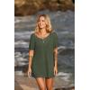 image:imageEkouaer Womens Swimsuit Beach Cover Up Short Sleeve Cover Ups for Swimwear Bathing Suit Coverups SXXXLArmy Green