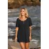 image:imageEkouaer Womens Swimsuit Beach Cover Up Short Sleeve Cover Ups for Swimwear Bathing Suit Coverups SXXXLBlack