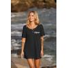 image:imageEkouaer Womens Swimsuit Beach Cover Up Short Sleeve Cover Ups for Swimwear Bathing Suit Coverups SXXXLBlack California