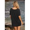 image:imageEkouaer Womens Swimsuit Beach Cover Up Short Sleeve Cover Ups for Swimwear Bathing Suit Coverups SXXXLBlack Hola
