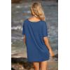 image:imageEkouaer Womens Swimsuit Beach Cover Up Short Sleeve Cover Ups for Swimwear Bathing Suit Coverups SXXXLBlue Hola