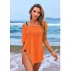 image:imageEkouaer Womens Swimsuit Beach Cover Up Short Sleeve Cover Ups for Swimwear Bathing Suit Coverups SXXXLFluorescence Orange