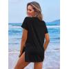 image:imageEkouaer Womens Swimsuit Beach Cover Up Short Sleeve Cover Ups for Swimwear Bathing Suit Coverups SXXXLNational Flag Print