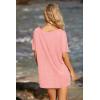 image:imageEkouaer Womens Swimsuit Beach Cover Up Short Sleeve Cover Ups for Swimwear Bathing Suit Coverups SXXXLPink