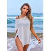 image:imageEkouaer Womens Swimsuit Beach Cover Up Short Sleeve Cover Ups for Swimwear Bathing Suit Coverups SXXXLWhite