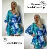 image:imageEkouaer Womens Swimsuit Cover Up 34 Bell Sleeve Beachwear Coverups Deep VNeck Bikini Beach Dress S3XLS Tie Dye