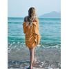 image:imageEkouaer Womens Swimsuit Cover Up 34 Sleeve Beachwear Bikini Coverups Button Down Oversized Cover Up Shirt S3XLCamel