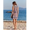 image:imageEkouaer Womens Swimsuit Cover Up Pleated Front Bathing Suit Coverups 2026 Casual Tank Beach Dress with Pockets S2XLBoho Printing