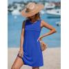 image:imageEkouaer Womens Swimsuit Cover Up Pleated Front Bathing Suit Coverups 2026 Casual Tank Beach Dress with Pockets S2XLRoyal Blue