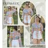 image:imageEkouaer Womens Swimsuit Cover Ups Tie Front Long Sleeve Top Kimono for Women Bikini Shirt Summer CardiganMulticolor Leaves