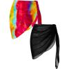 Black/Red Orange Tie-dye