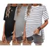 Black/Light Gray/White Stripe
