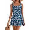 Navy White Floral