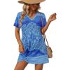 Blue Paisley Print