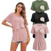 3pcs- Black + Army Green + Dirty Pink