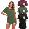 3pcs- Black + Army Green + Red