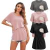 3pcs- Black + Dirty Pink + Dark Gray