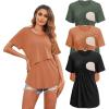 3pcs- Black + Light Brown + Deep Army Green