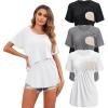 3pcs- Black + White + Grey
