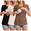 3pcs Black / Beige/ Brown