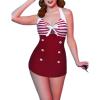 Wine Red Stripes