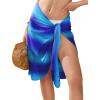 image:imageEkouaer Womens Sarongs Short Sheer Bikini Skirt Wrap Beach Pareo Chiffon Swimsuit Cover Up SXXLBlue Gradient