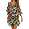 Z Tropical Plumeria Print