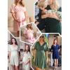 image:imageEkouaer 3 in 1 Labor and Delivery Gown for Hospital Short Sleeve Maternity Nursing Dress Nightgown Postpartum SleepwearBlue Green