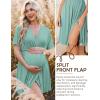image:imageEkouaer 3 in 1 Labor and Delivery Gown for Hospital Short Sleeve Maternity Nursing Dress Nightgown Postpartum SleepwearMint Green